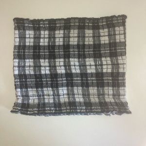 Hollister Plaid Tube Top